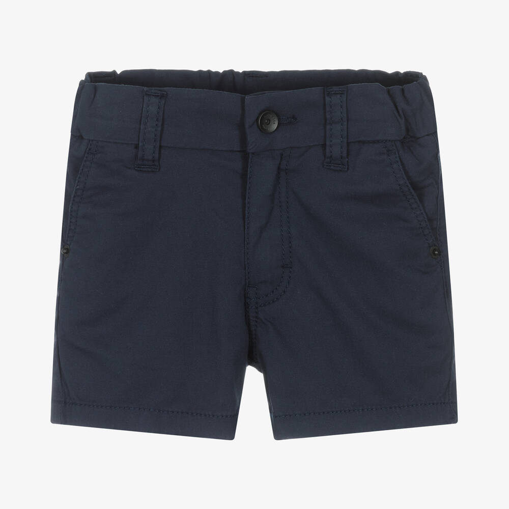 BOSS - Short chino bleu en coton garçon | Childrensalon