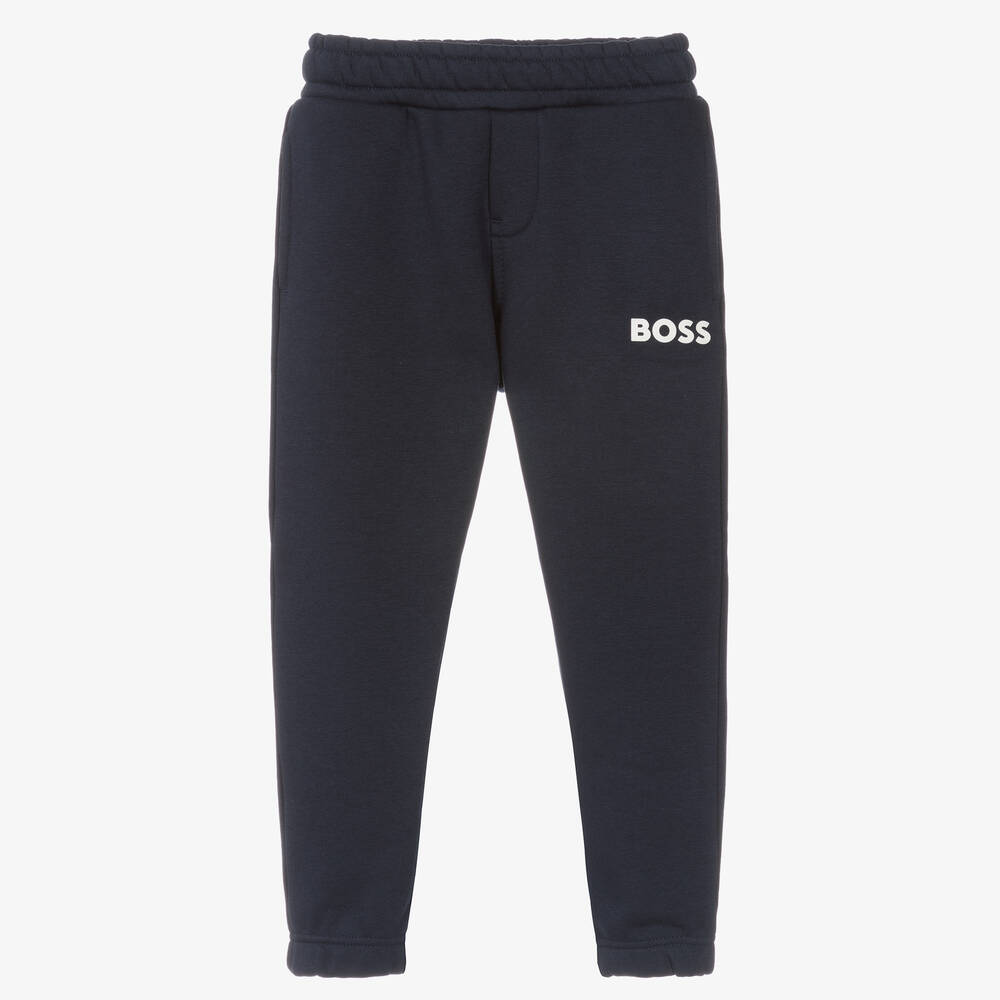 BOSS - Navyblaue Baumwoll-Jogginghose | Childrensalon