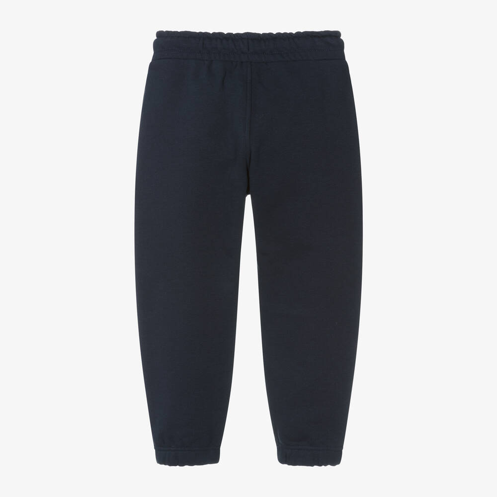 BOSS-Boys Navy Blue Cotton Joggers | Childrensalon Outlet
