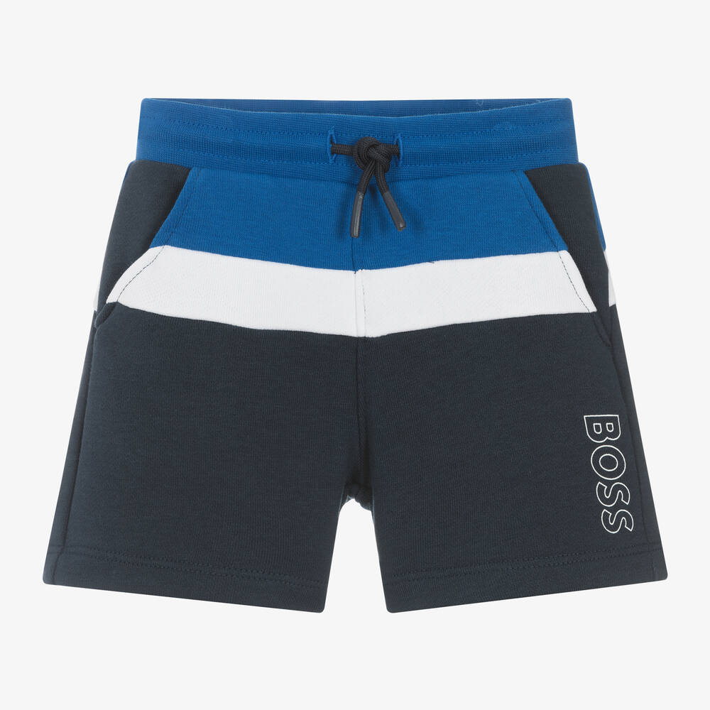 Navy boss shorts online