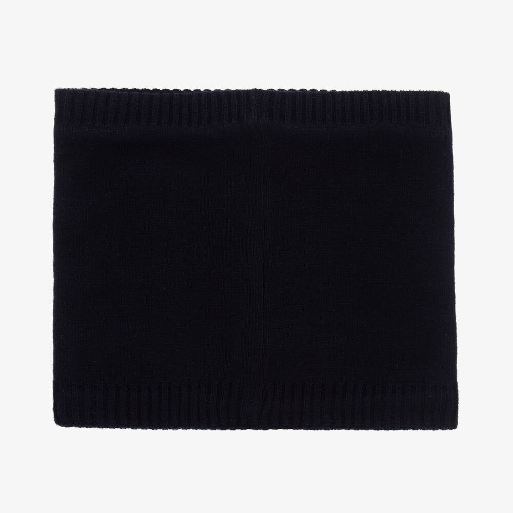 BOSS-Синий вязаный снуд для мальчиков | Childrensalon Outlet