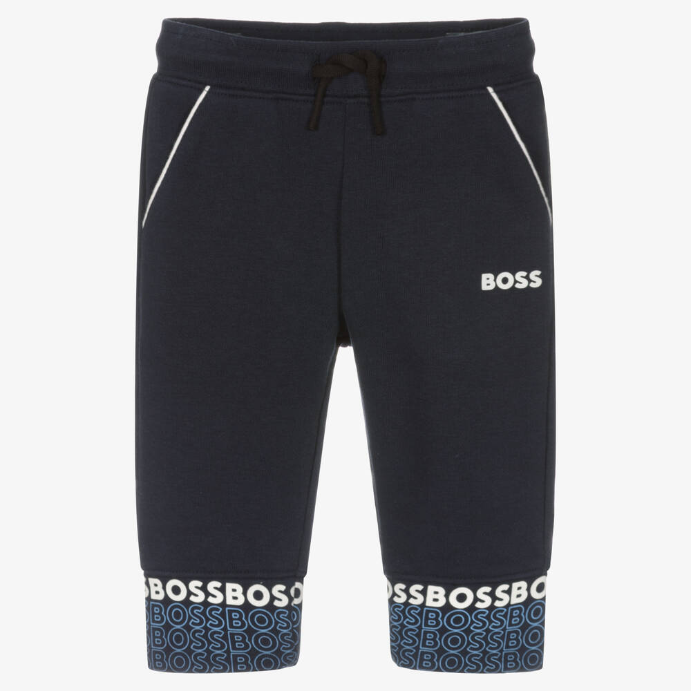 BOSS - Navyblaue Jogginghose für Jungen | Childrensalon