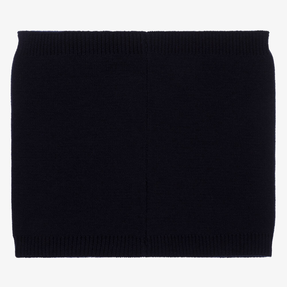 BOSS-Boys Navy Blue Logo Snood | Childrensalon Outlet