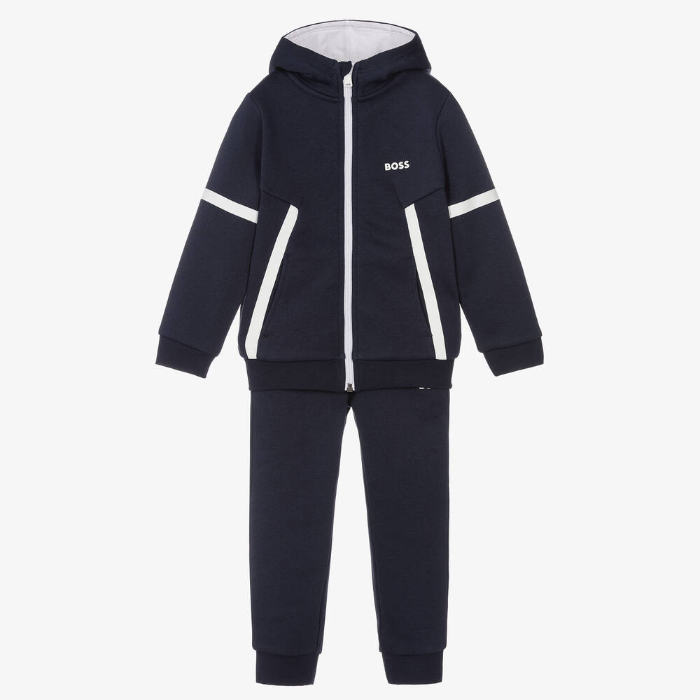 BOSS - Navyblauer Trainingsanzug (J) | Childrensalon