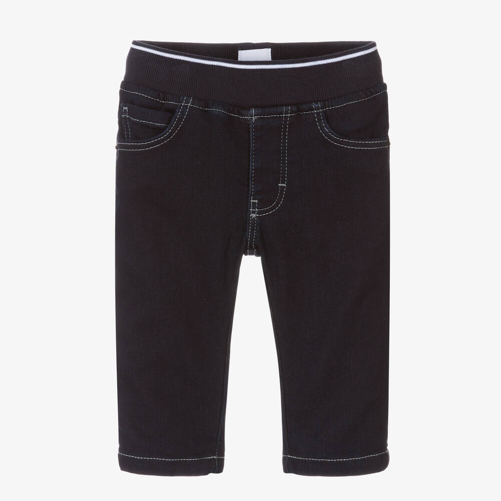 BOSS - Boys Navy Blue Regular Fit Trousers | Childrensalon