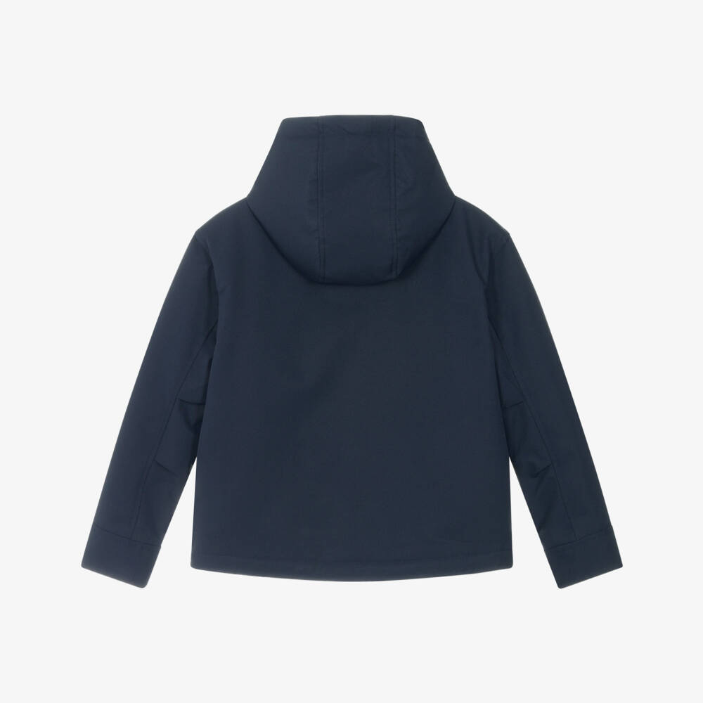 BOSS-Boys Navy Blue Water-Repellent Jacket | Childrensalon Outlet