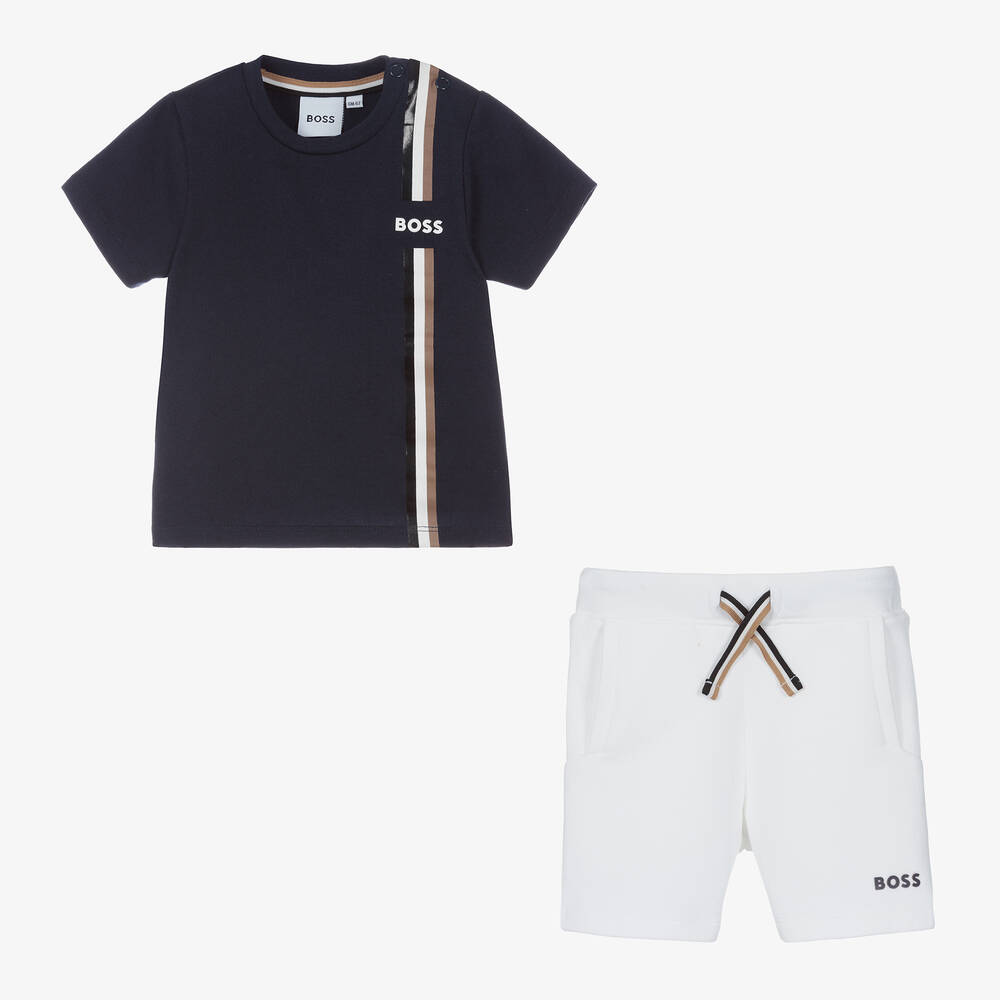 Hugo boss t discount shirt and shorts set