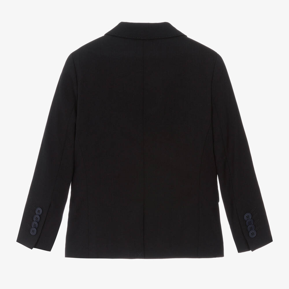 BOSS-Синий шерстяной блейзер | Childrensalon Outlet