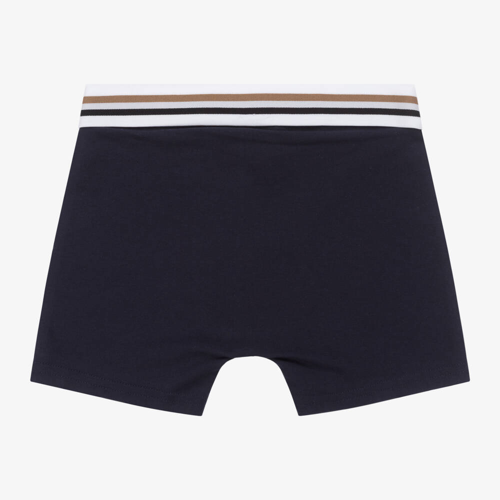BOSS-Boys Navy & Grey Boxers Set | Childrensalon Outlet