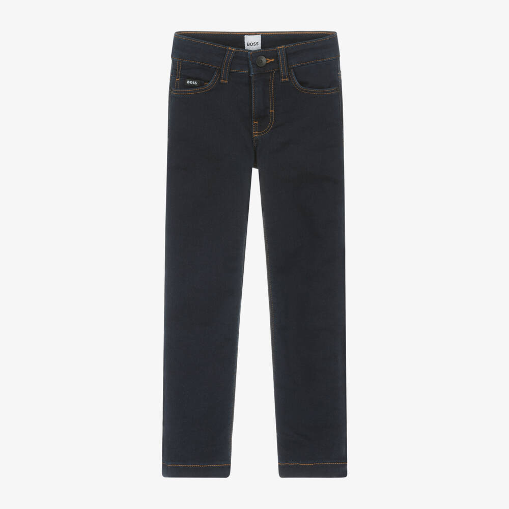 BOSS-Boys Navy Slim Fit Jeans | Childrensalon Outlet