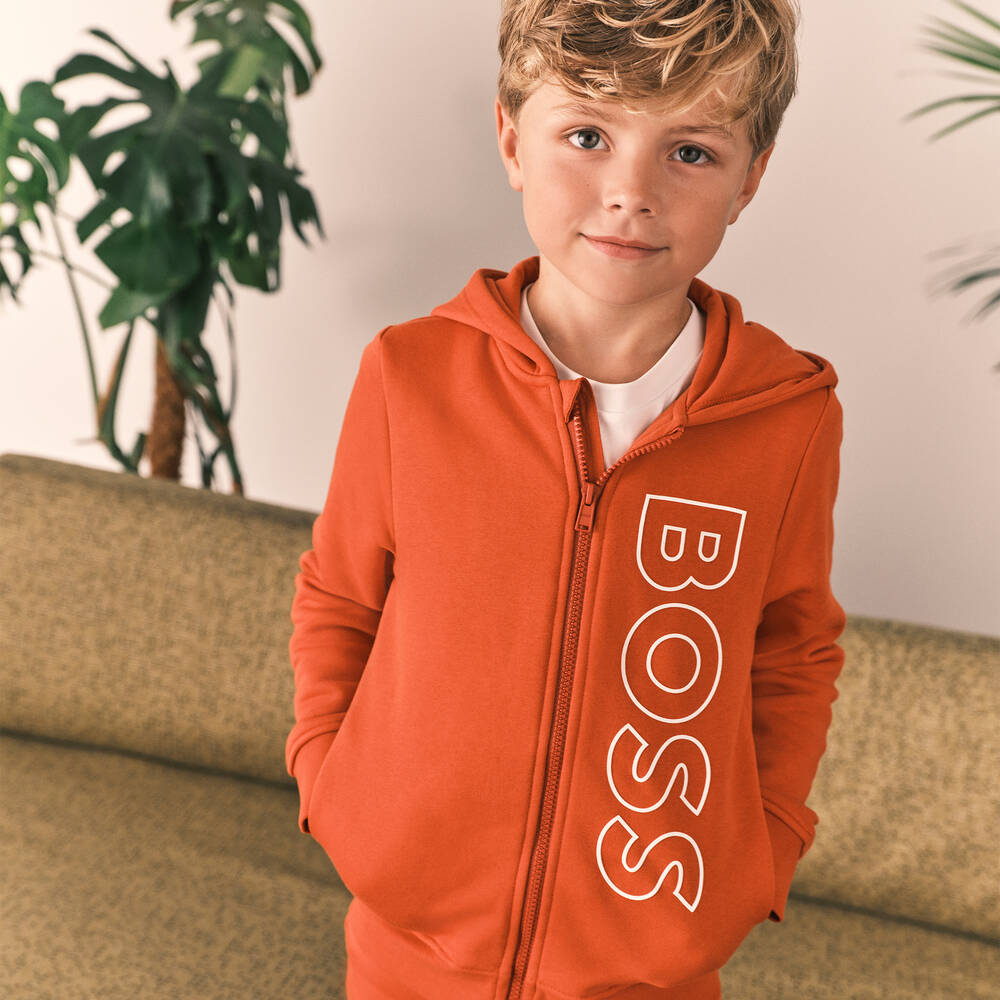 Hugo boss on sale orange tracksuit
