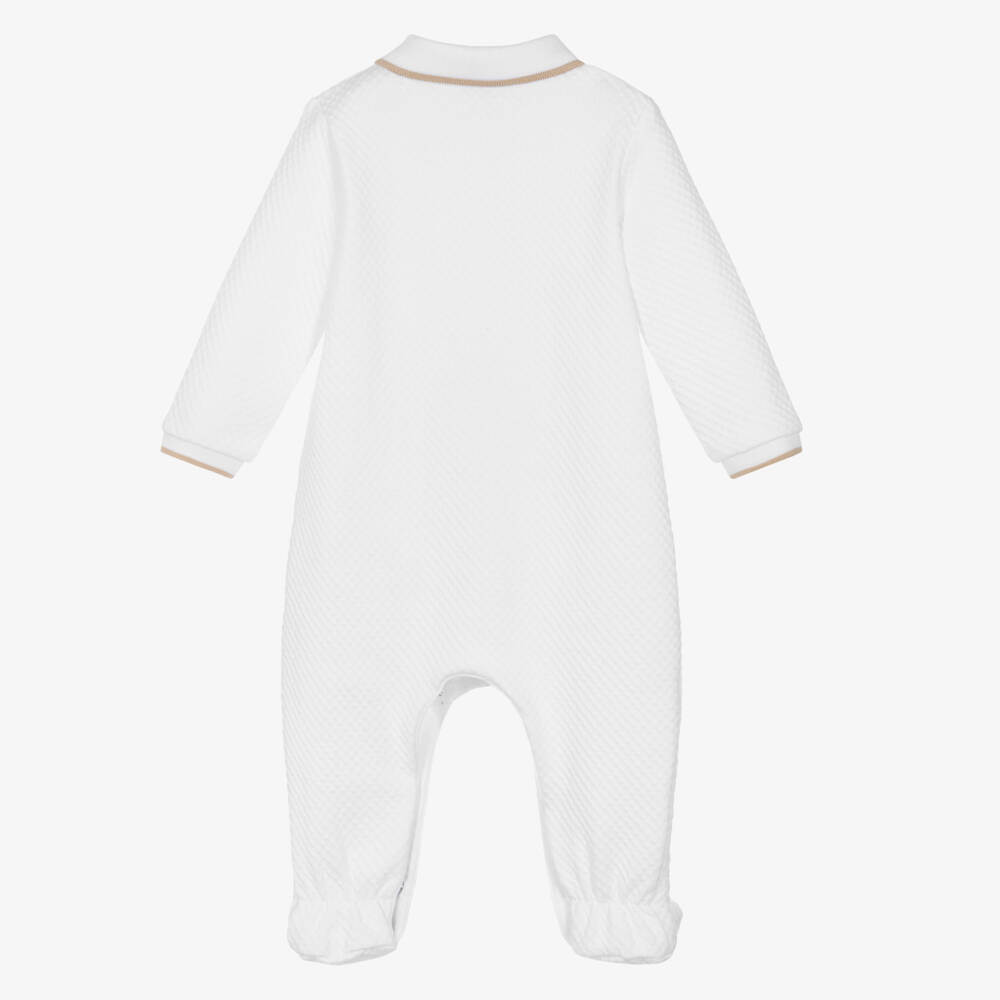 BOSS-Boys Organic White Cotton Sleepwear | Childrensalon Outlet