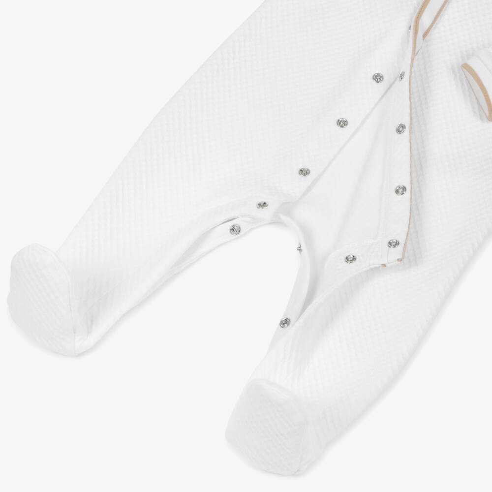 BOSS-Boys Organic White Cotton Sleepwear | Childrensalon Outlet