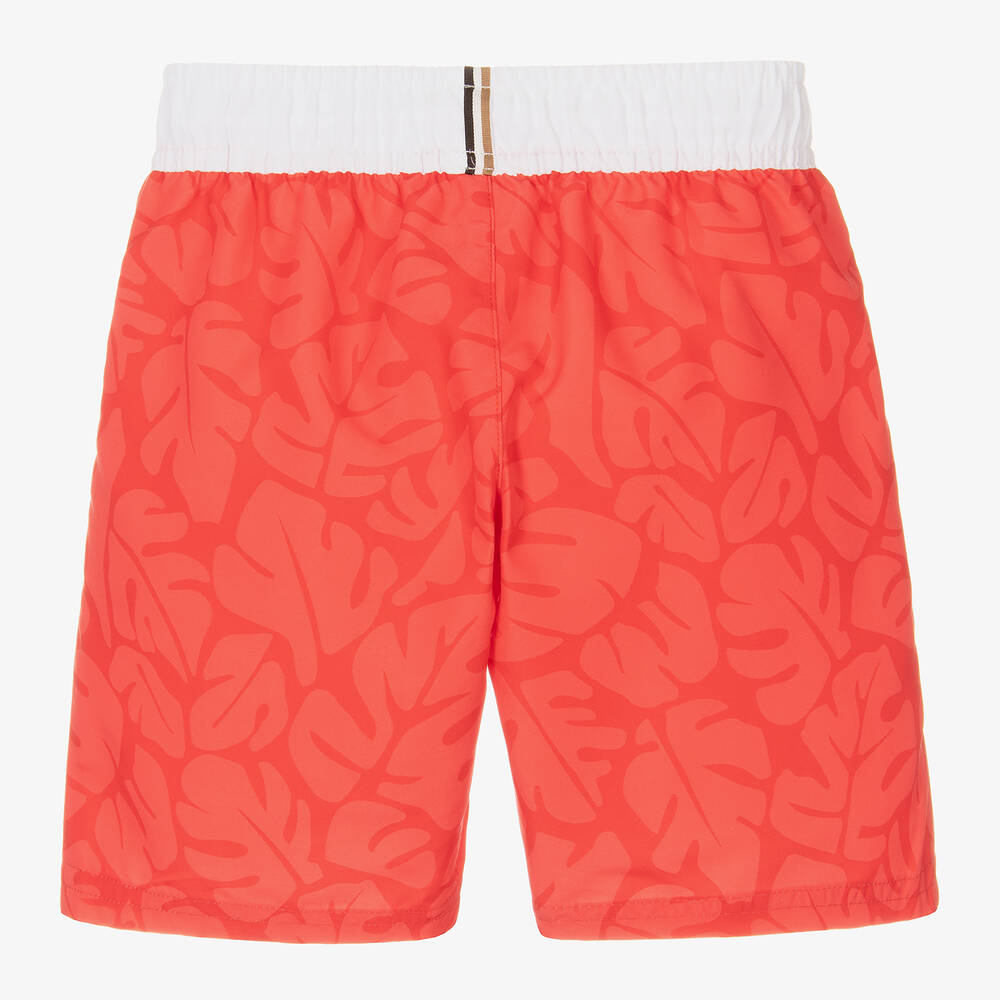 BOSS-شورت سباحة لون أحمر للأولاد | Childrensalon Outlet