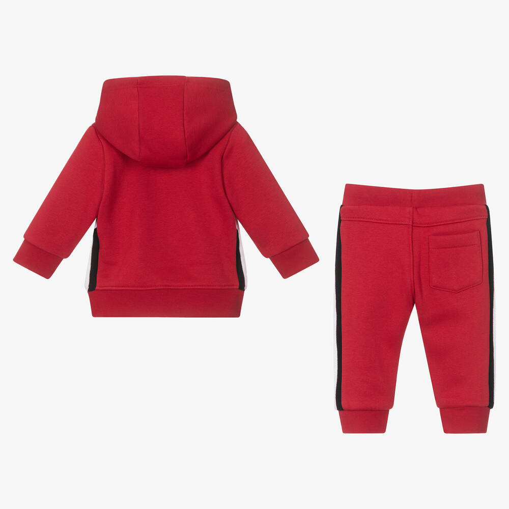BOSS Jogging rouge a capuche garcon Childrensalon Outlet