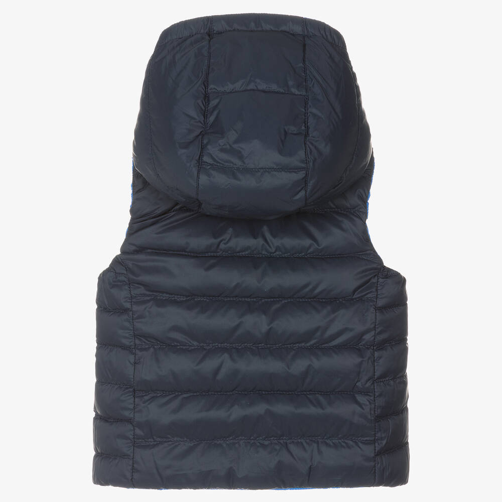 BOSS-Синий двусторонний жилет | Childrensalon Outlet