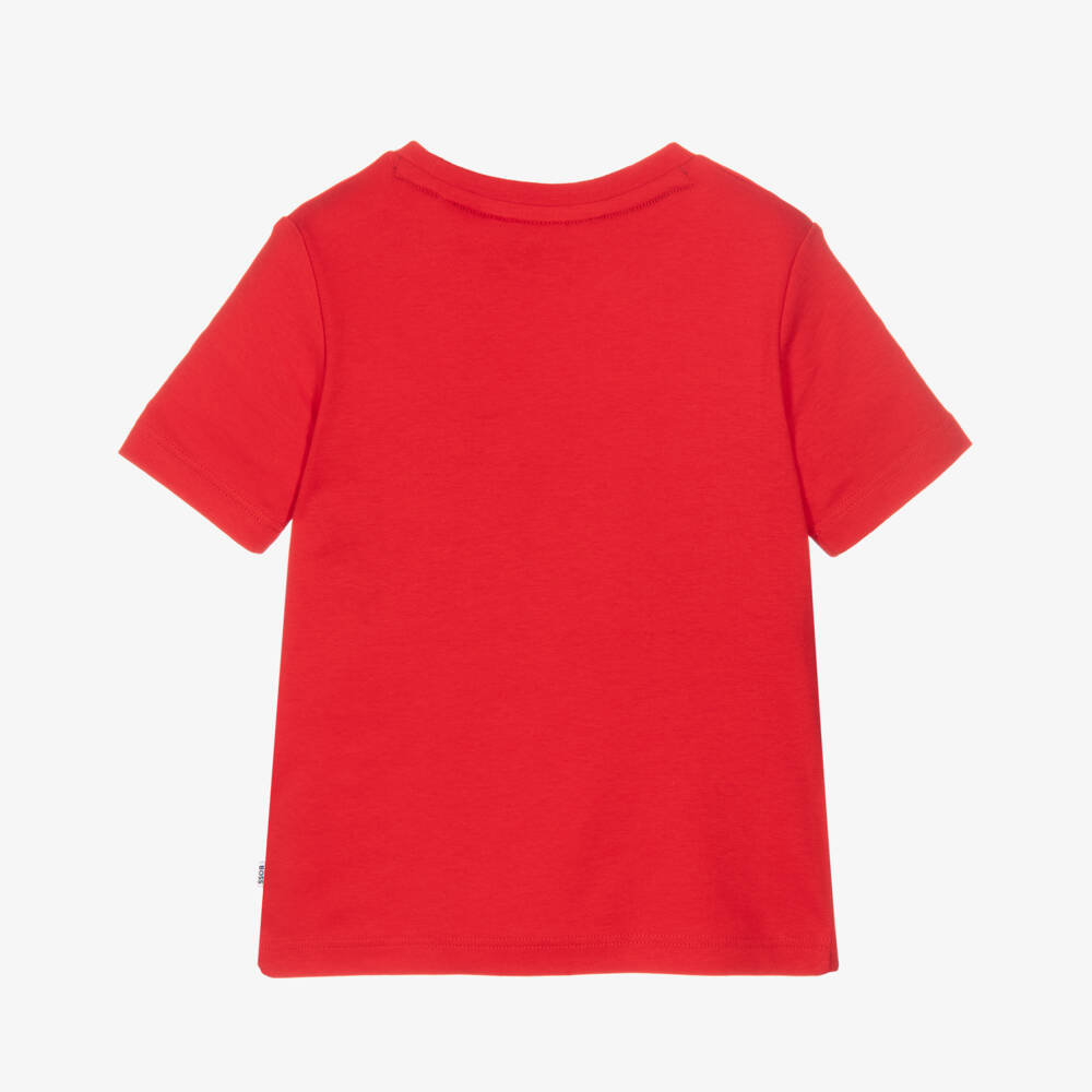 BOSS-Boys Scarlet Dragon Tee with Gold Accent | Childrensalon Outlet