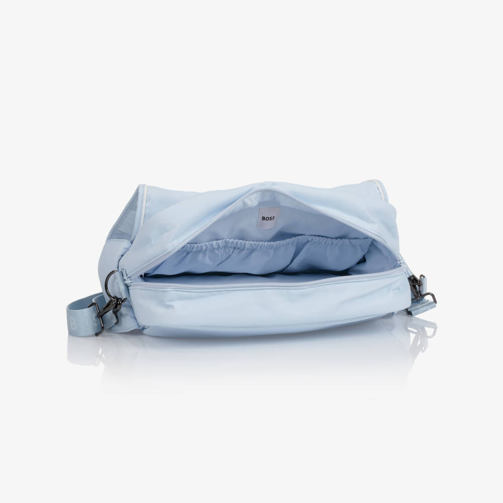 BOSS-Boys Sky Blue Diaper Tote | Childrensalon Outlet