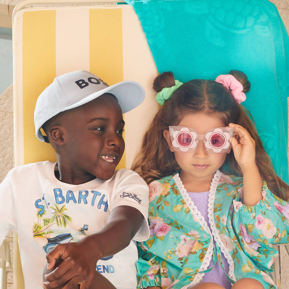 BOSS-Boys Sky Blue Twill Hat | Childrensalon Outlet