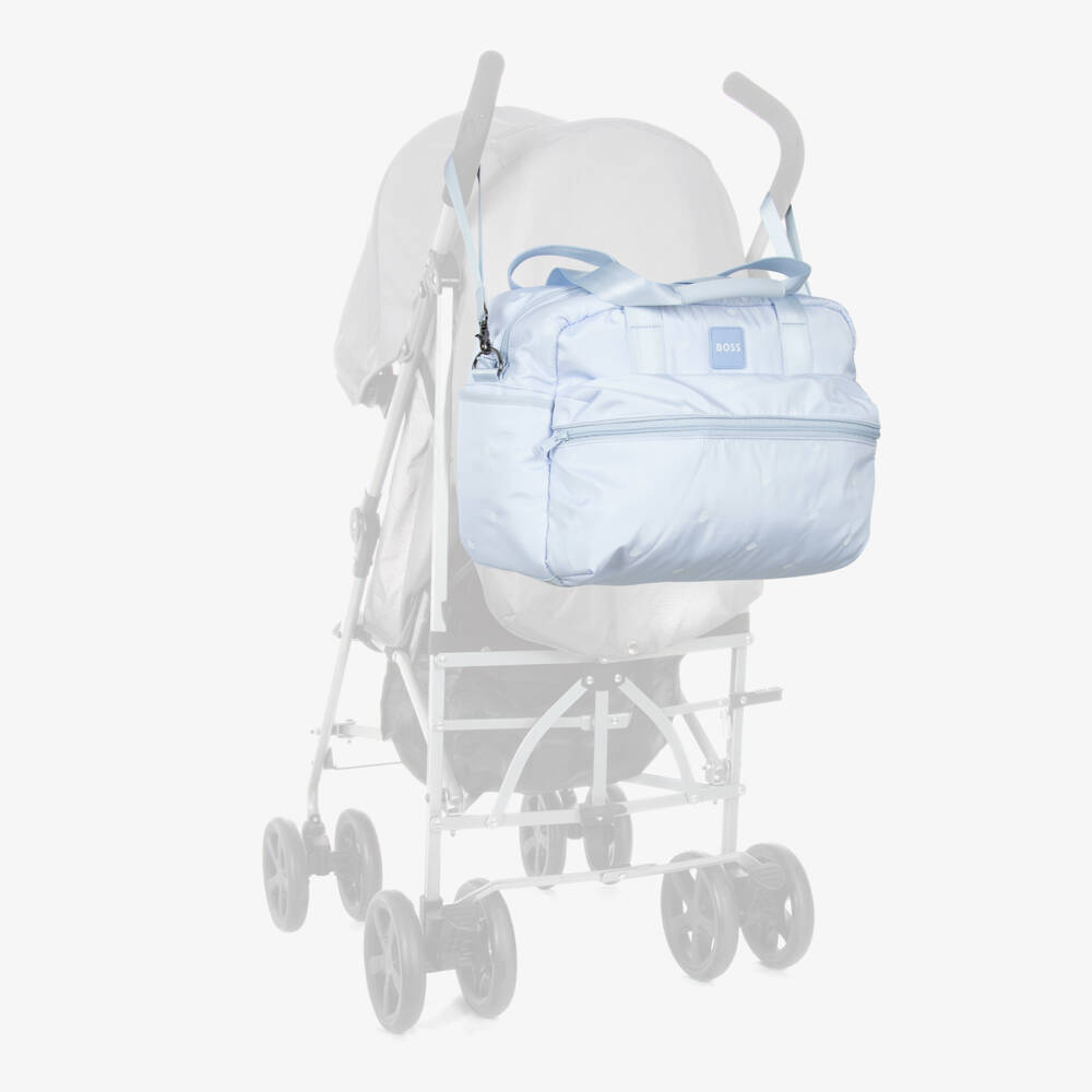 BOSS-Boys Sky-Hued Diaper Carryall | Childrensalon Outlet