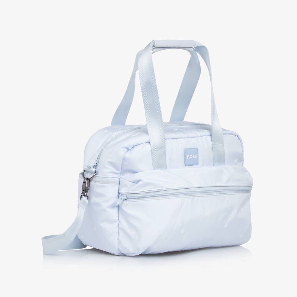 BOSS-Boys Sky-Hued Diaper Carryall | Childrensalon Outlet