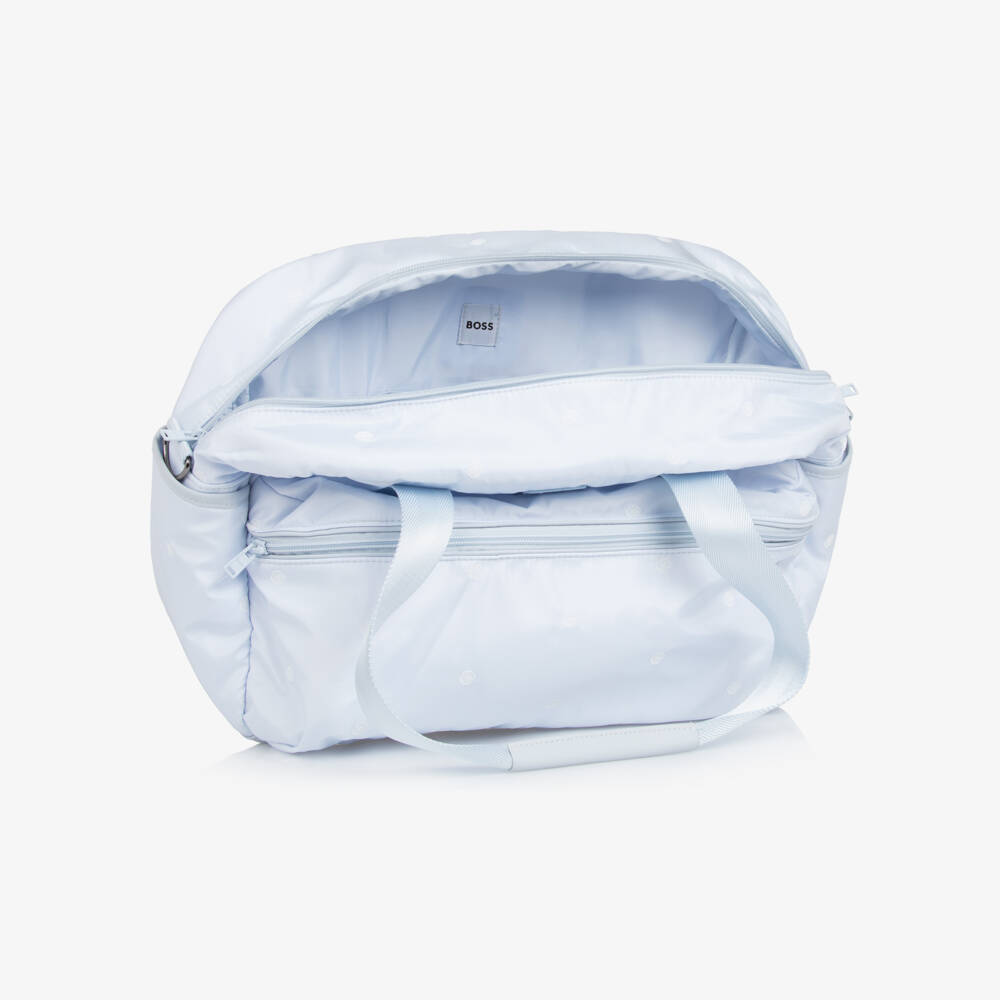 BOSS-Boys Sky-Hued Diaper Carryall | Childrensalon Outlet