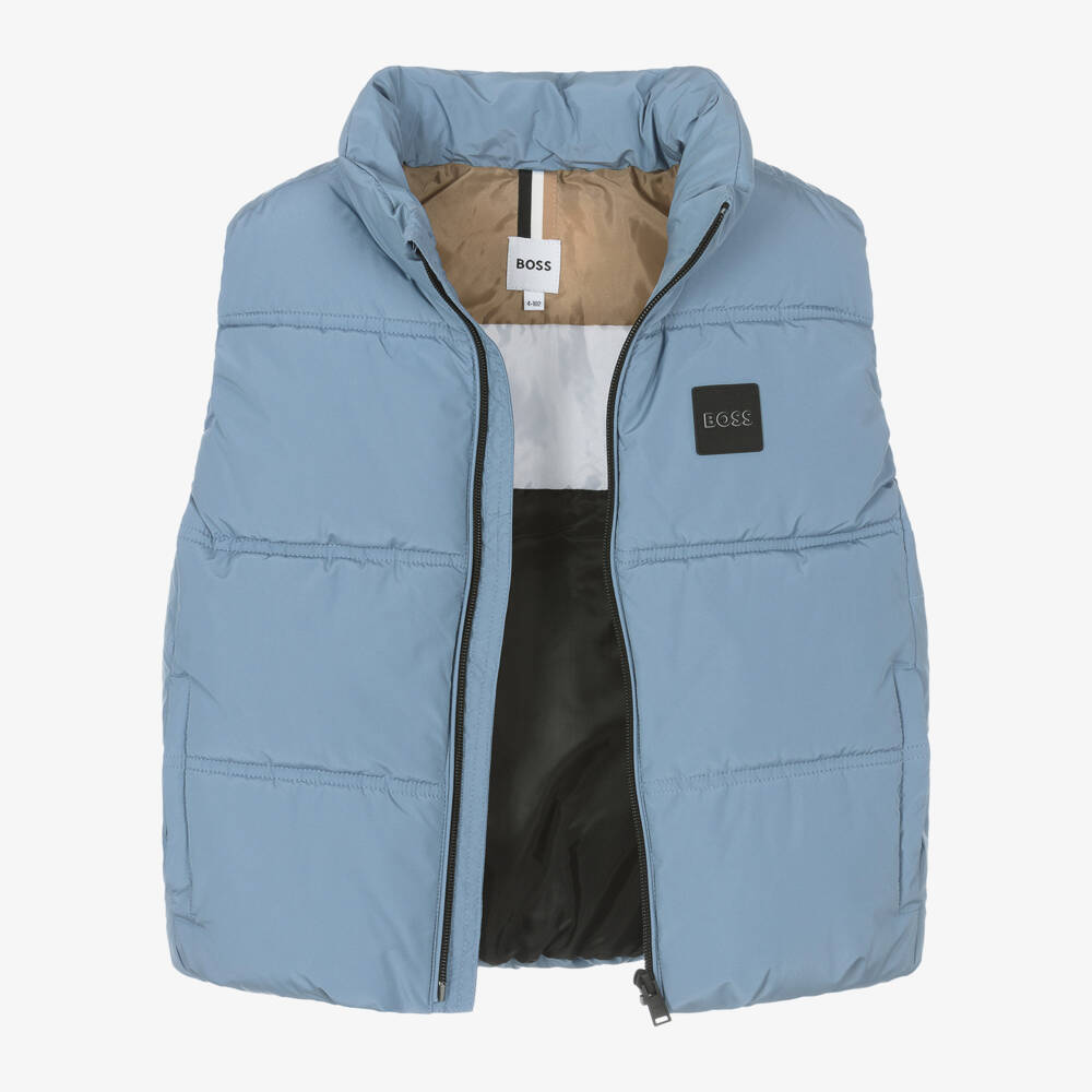 BOSS-Boys Sky Puffer Vest | Childrensalon Outlet