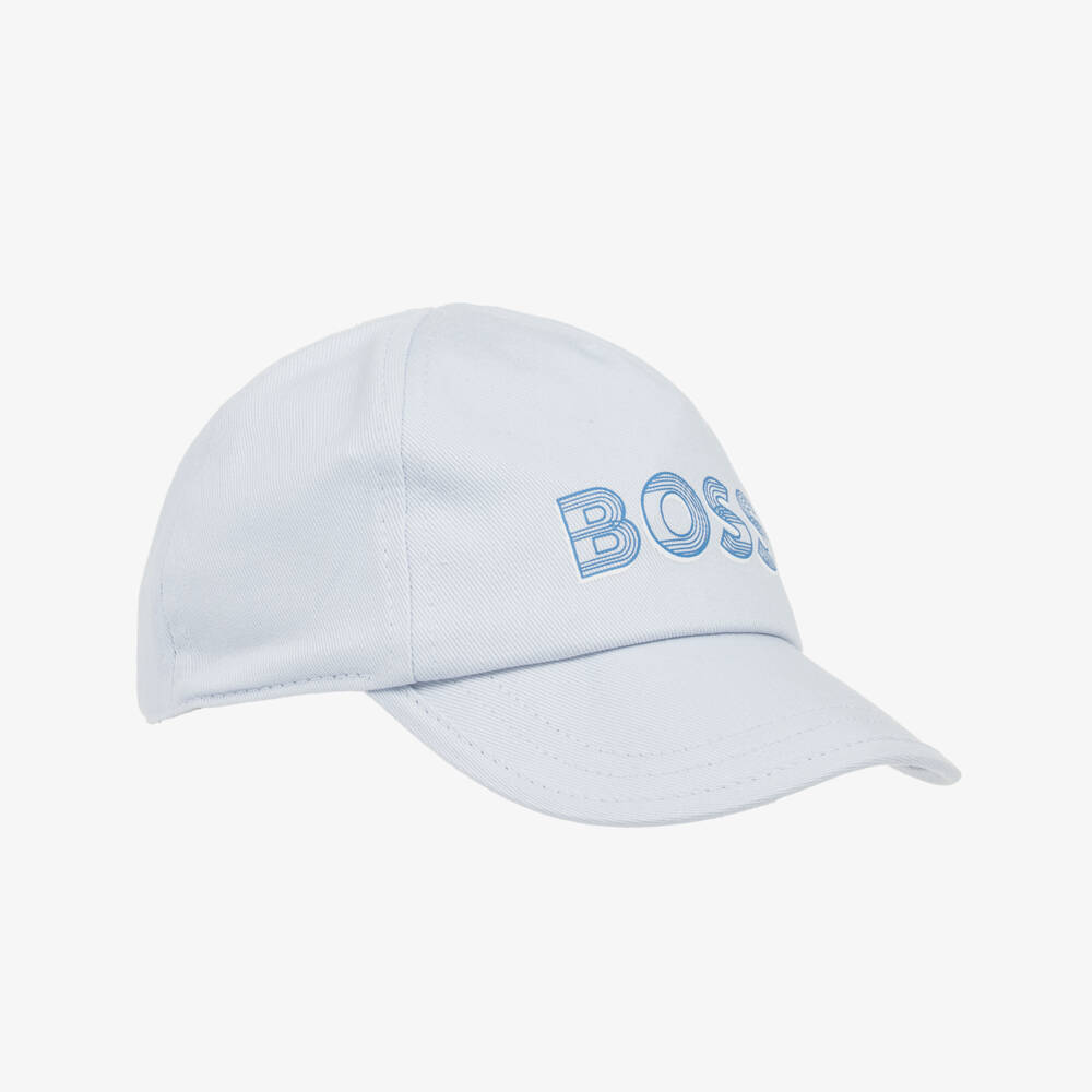 BOSS-Boys Soft Pastel Blue Cap | Childrensalon Outlet