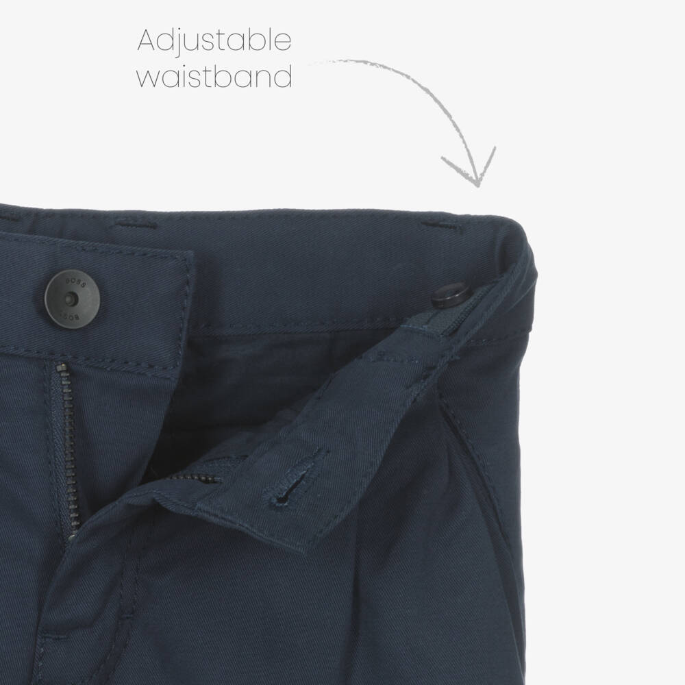 BOSS-بنطلون أزرق ناعم للصبيان | Childrensalon Outlet
