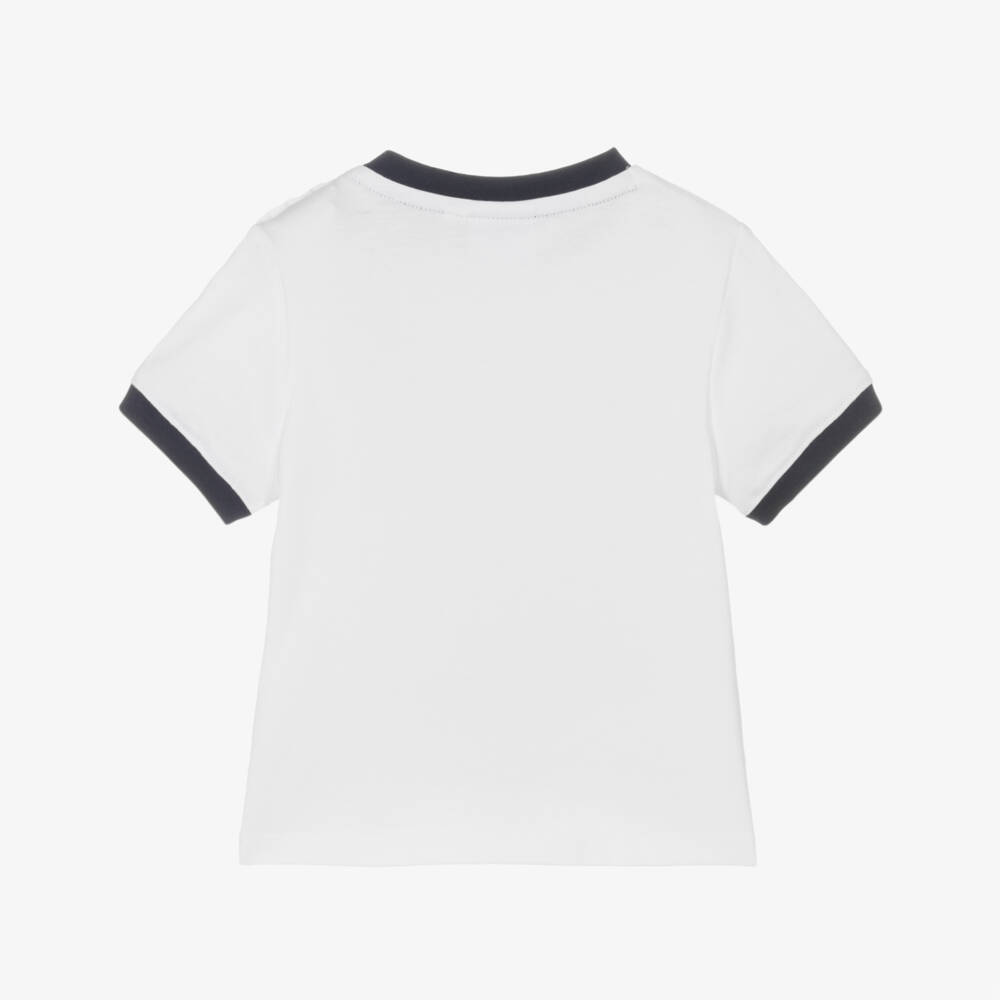 BOSS-Boys Soft White Logo Tee | Childrensalon Outlet