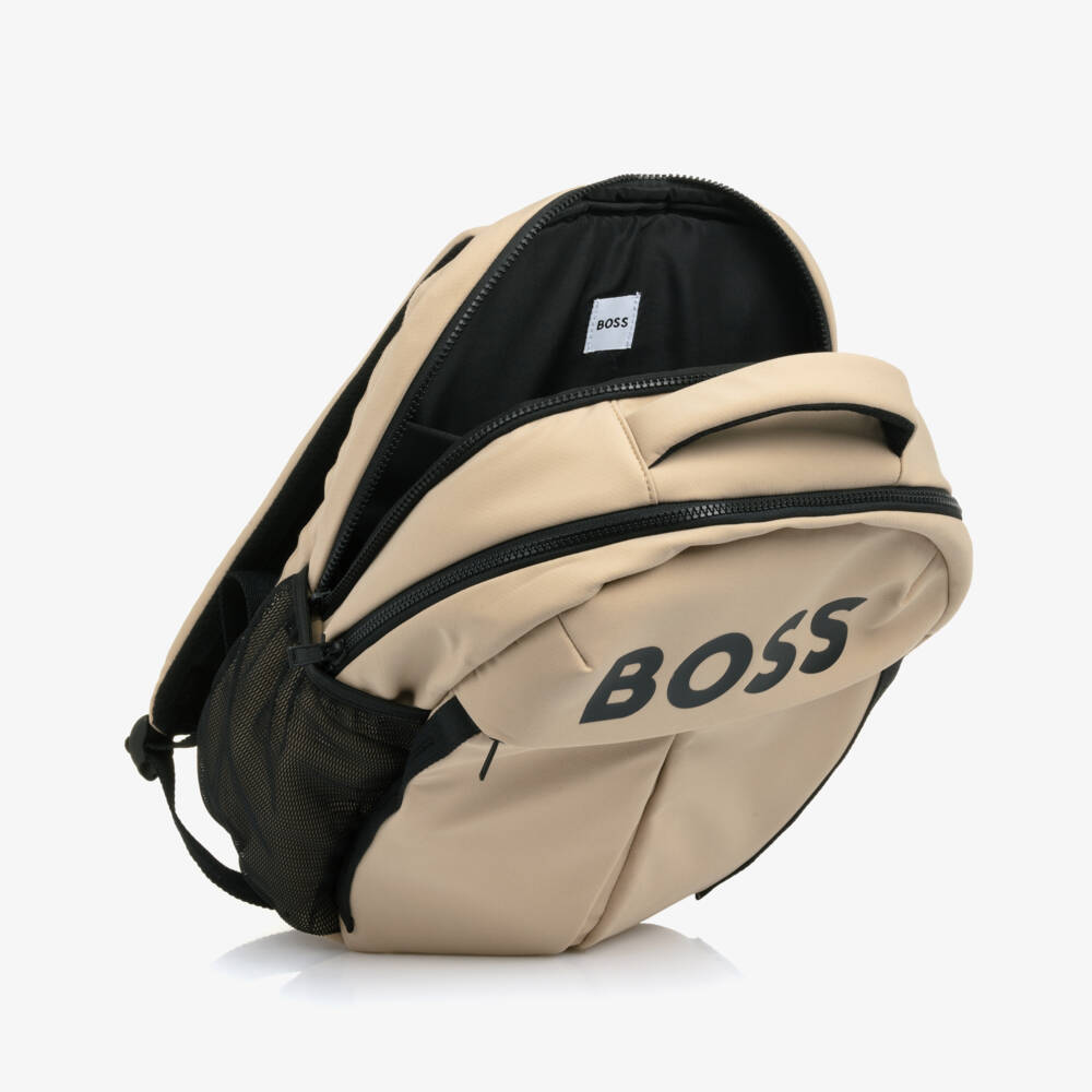 BOSS-Boys Stylish Beige Carryall | Childrensalon Outlet