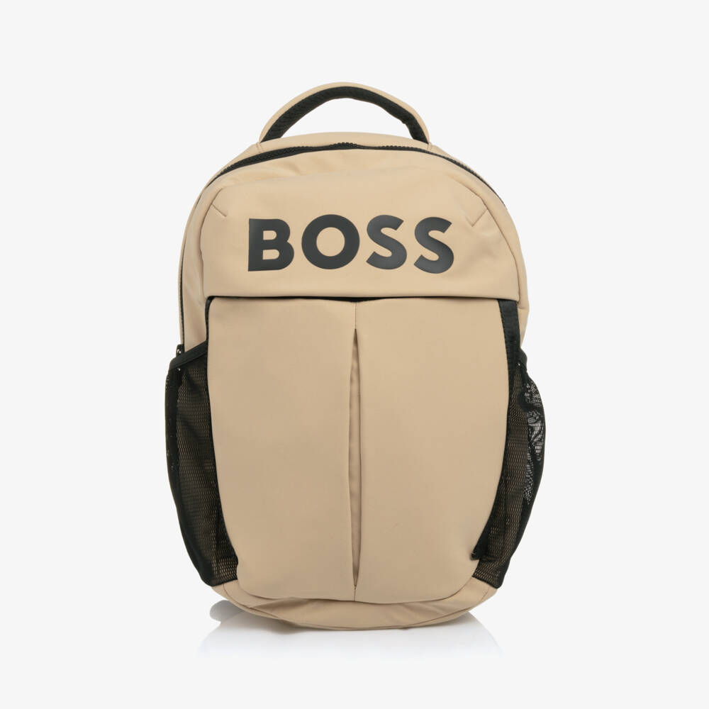 BOSS-Boys Stylish Beige Carryall | Childrensalon Outlet