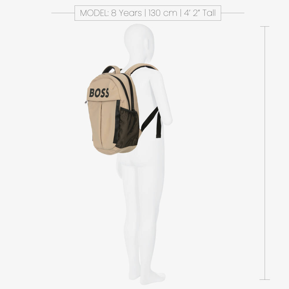 BOSS-Boys Stylish Beige Carryall | Childrensalon Outlet