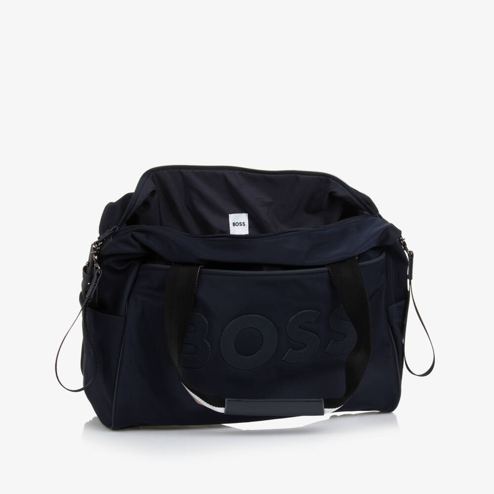 BOSS-Boys Stylish Blue Diaper Bag | Childrensalon Outlet