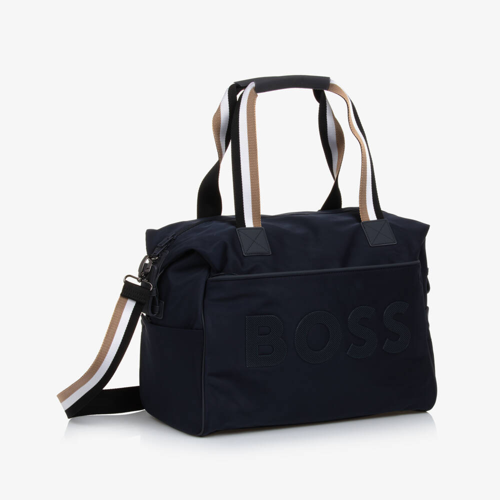 BOSS-Boys Stylish Blue Diaper Bag | Childrensalon Outlet