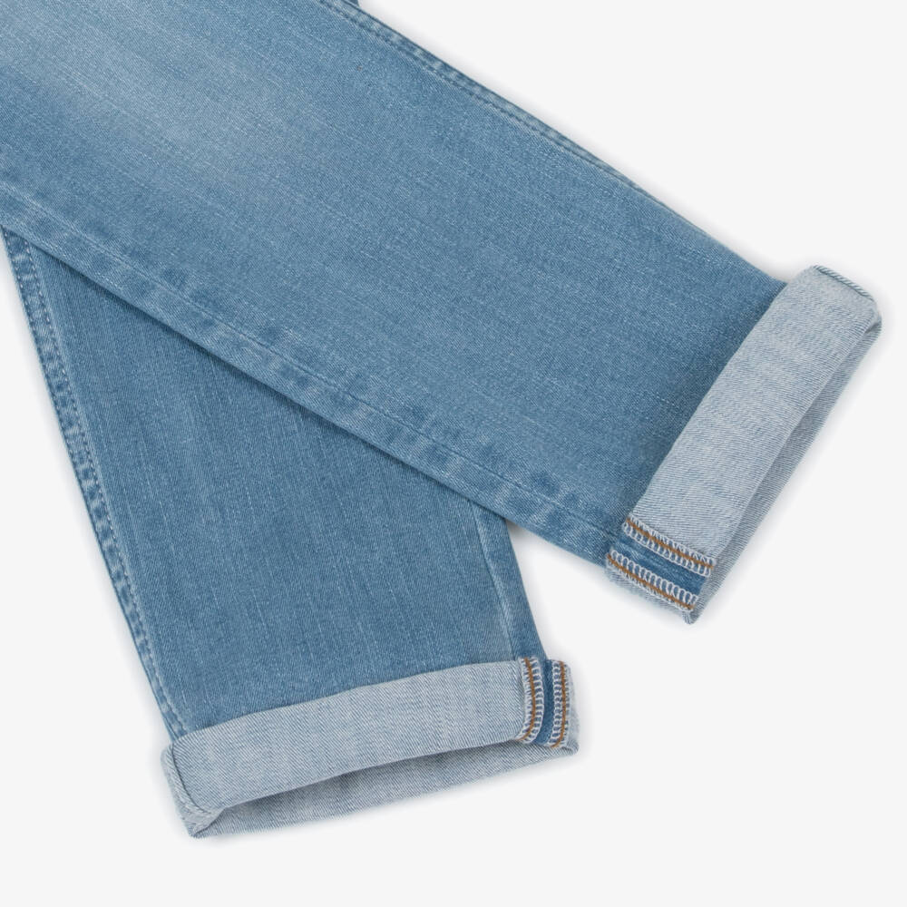 BOSS-Boys Stylish Slim Blue Jeans | Childrensalon Outlet