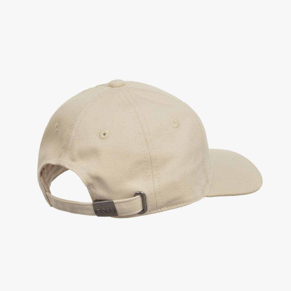 BOSS-Boys Tan Cotton Twill Hat | Childrensalon Outlet