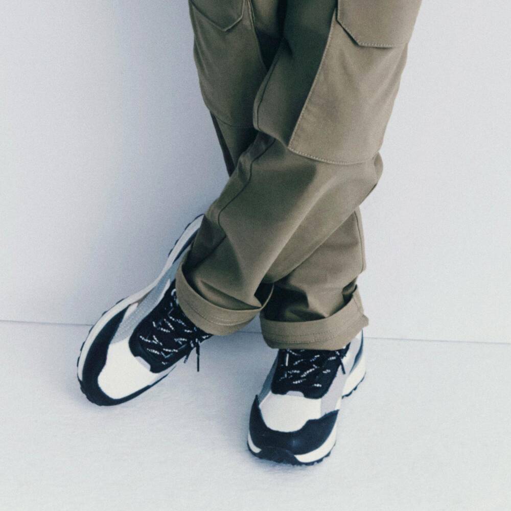 BOSS-Boys Tricolour Leather & Mesh Logo Trainers | Childrensalon Outlet