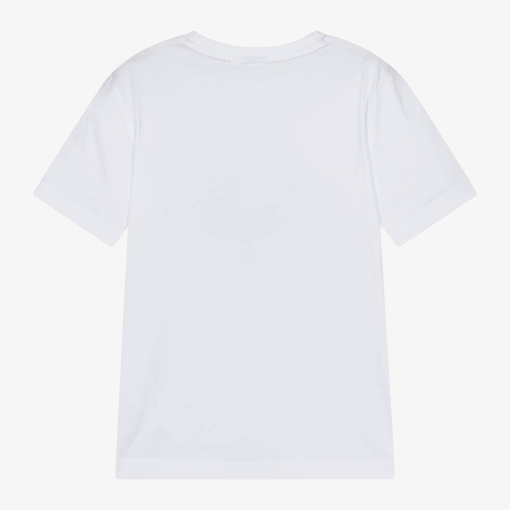 BOSS-Boys Tropical White Tee Delight | Childrensalon Outlet