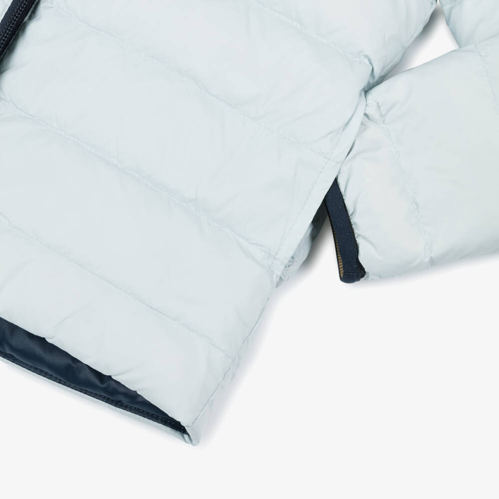 BOSS-Boys Two-Tone Blue Reversible Puffer Jacket | Childrensalon Outlet