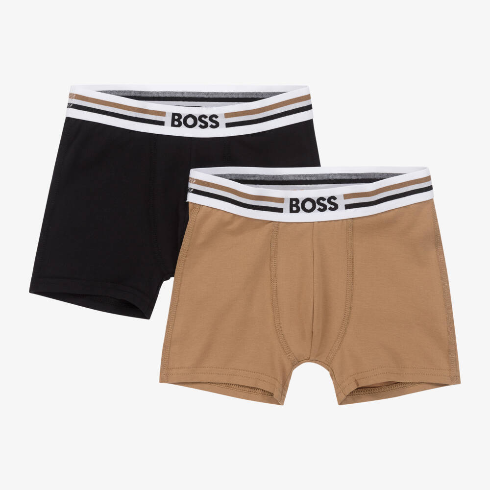 BOSS-Boys Two-Tone Boxer Set | Childrensalon Outlet