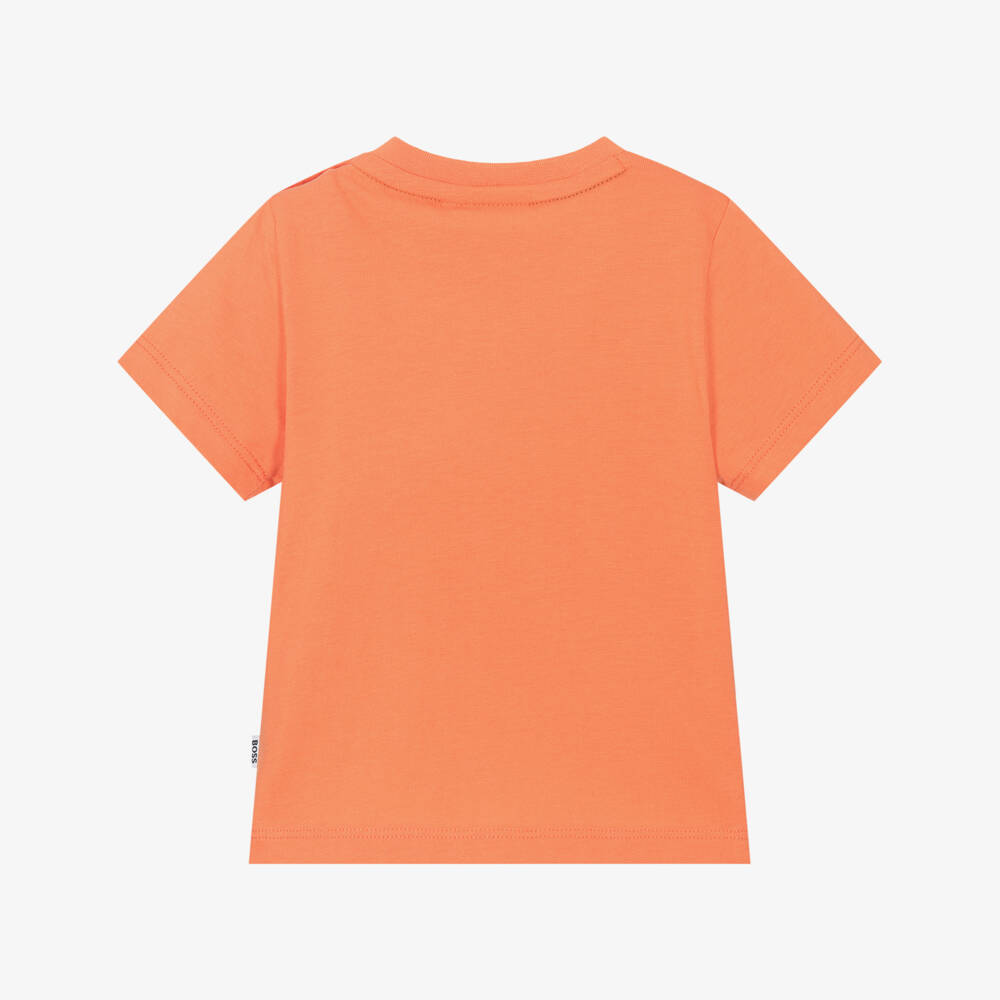 BOSS-Яркая хлопковая футболка с логотипом для мальчиков | Childrensalon Outlet