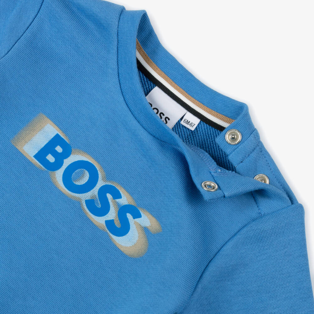 BOSS-Boys Vibrant Cotton Pullover | Childrensalon Outlet