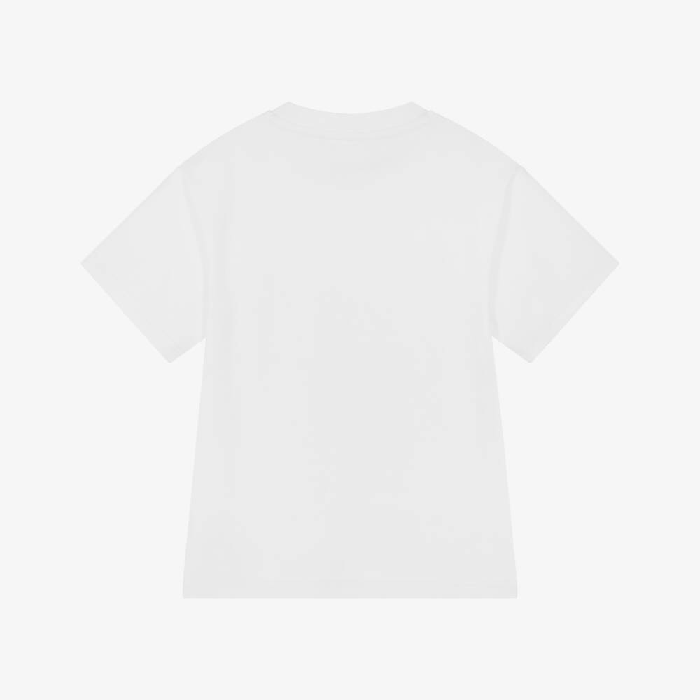 BOSS-Boys White Cotton Pocket Logo T-Shirt | Childrensalon Outlet