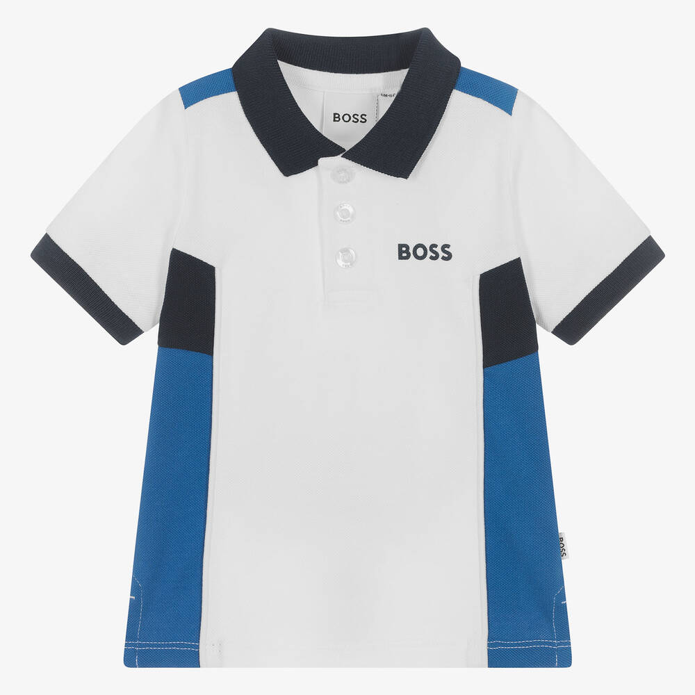 Boys boss polo shirt top