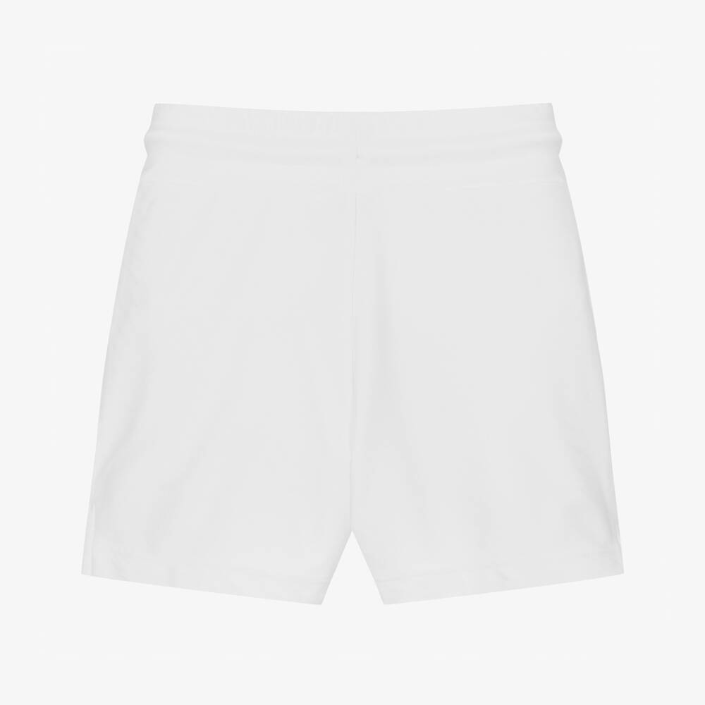 Boys white football shorts sales