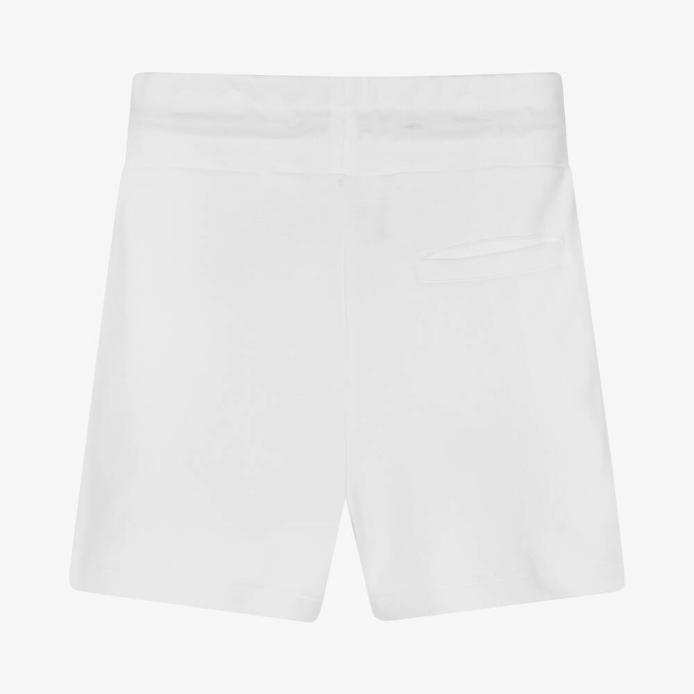 Boys white jersey shorts online