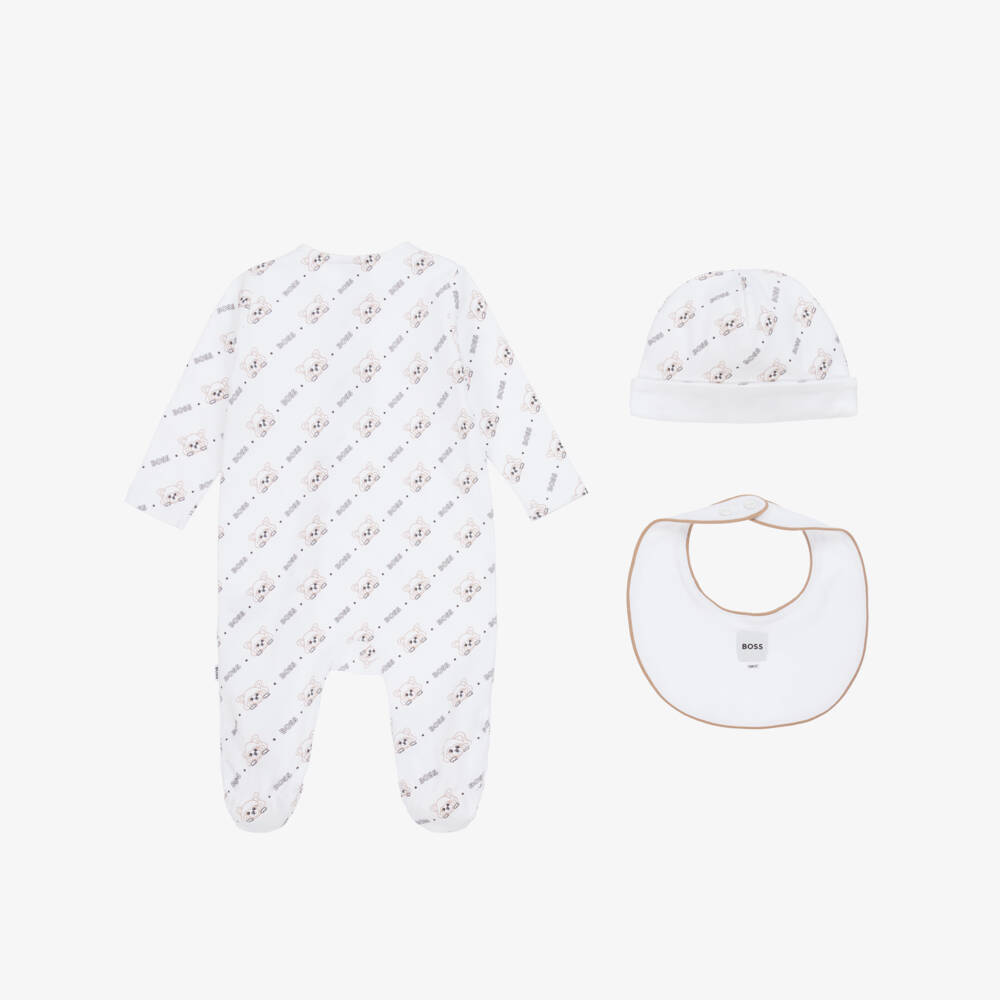 BOSS-Boys White Red Panda Outfit Set | Childrensalon Outlet