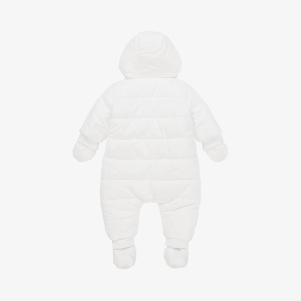 BOSS-Boys Winter White Cozy Snowsuit | Childrensalon Outlet