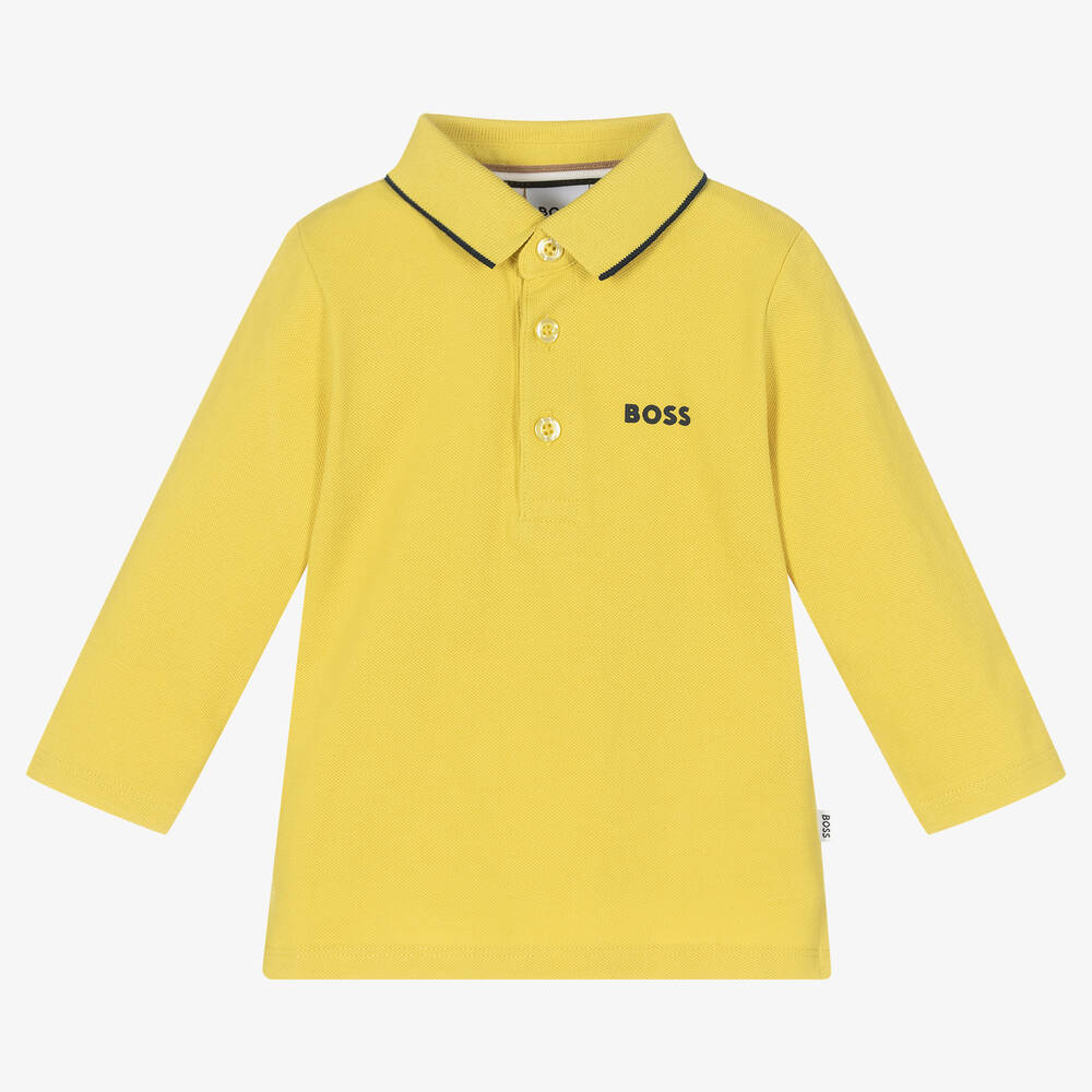 BOSS - Polo jaune Garçon | Childrensalon